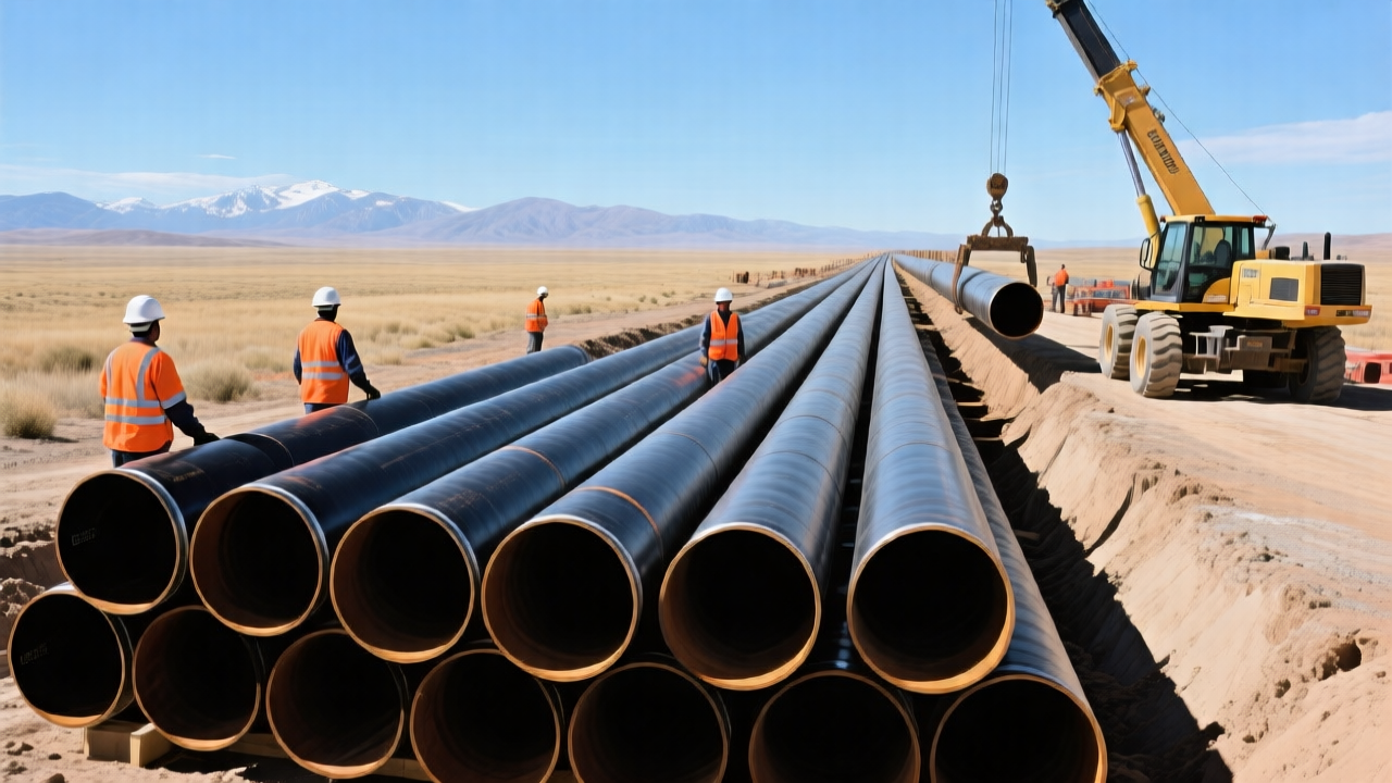 Argentina Vaca Muerta Gas Pipeline Construction — 30-inch API 5L X65 LSAW 3LPE Coated Pipes